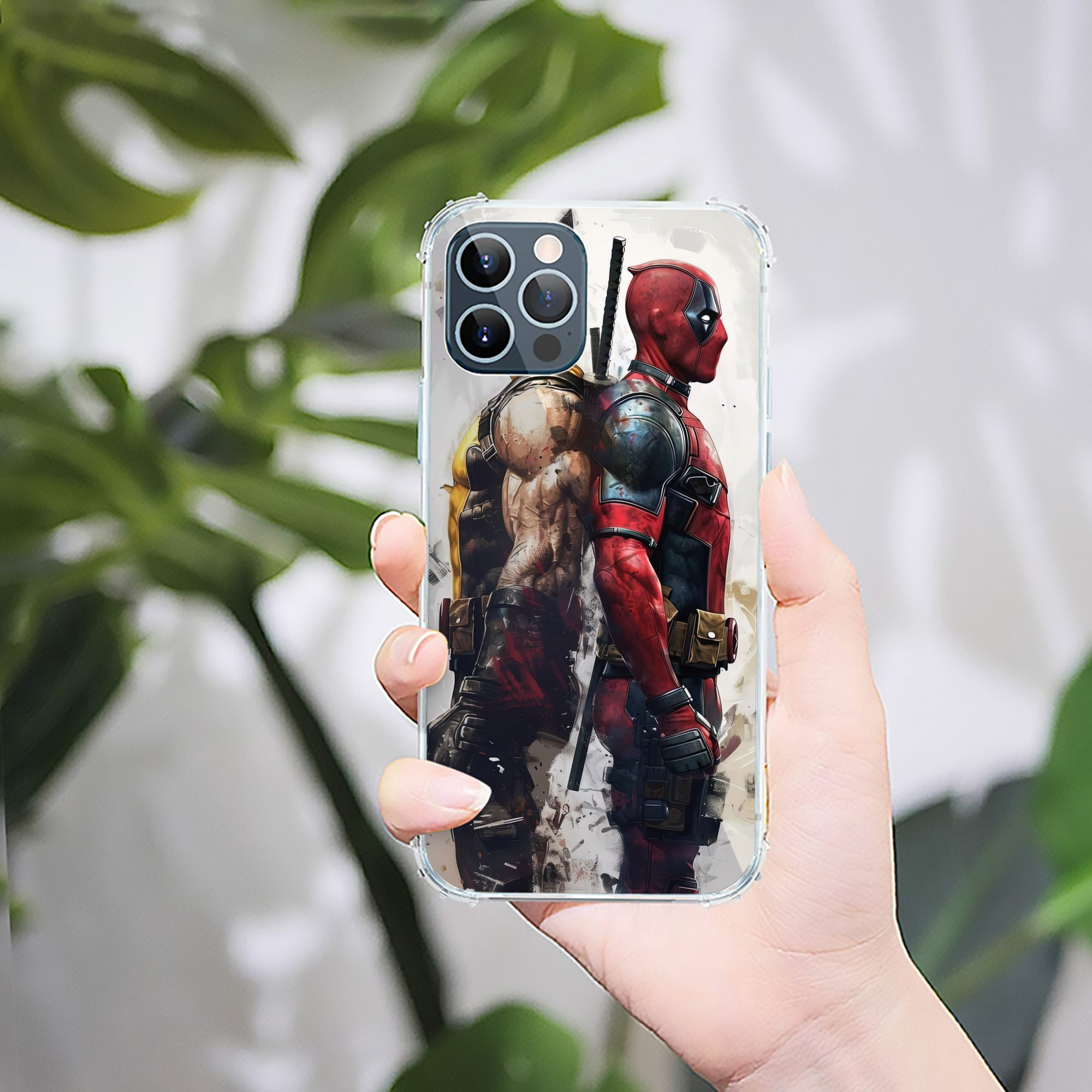 （画像用） Deadpool デッドプール 【iPhone 12シリーズ対応】透明スマホケース（クリアソフトケース）